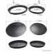 Transer Non-stick Round Springform Pan Cheesecake Quiche Pizza Tart Pan Leakproof Cake Pan Loose Base Cake Baking Tin Bakeware with Removable Base - 7.9 to 9.4 Inch (Black - L) - B07BPYVHR6